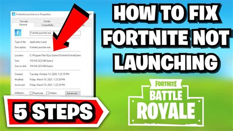 How To Fix Fortnite Not Launching 🔨5 Easy Steps🔨 Fix Fortnite Launch Issue Youtube