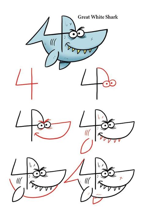 How To Draw Animals With Numbers