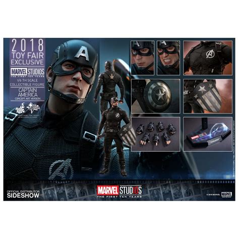 Hot Toys Captain America Concept Art Version Marvel Studios The First Ten Years Sixth Scale