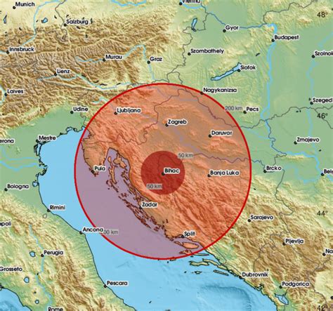 Slobodna Dalmacija Potres kod Bihaća osjetio se i u Hrvatskoj