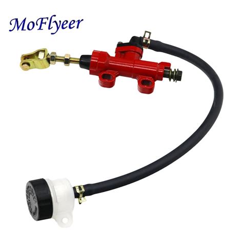 Moflyeer Motorcycle Rear Foot Hydraulic Brake Pump Refit Rear Brake