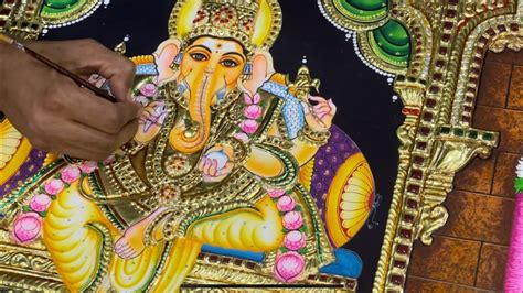 customized pooja set tanjore painting making balaji tanjore art