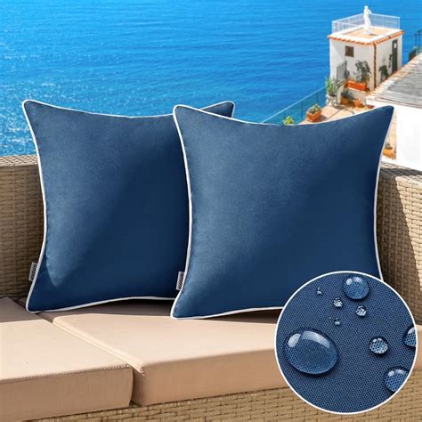 Amazon Miulee Pack Of Outdoor Waterproof Pillow Covers