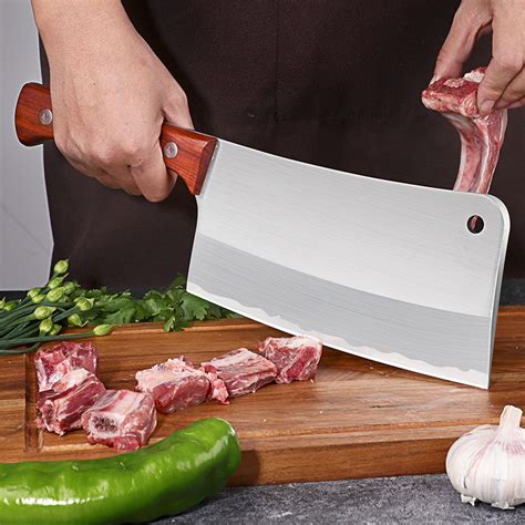 answer kitchen cleaver cleaver utensil wooden handle kitchen knife