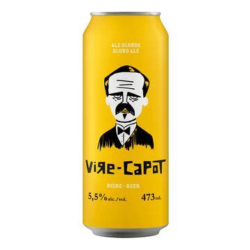 Bière blonde de type Ale Vire capot Metro