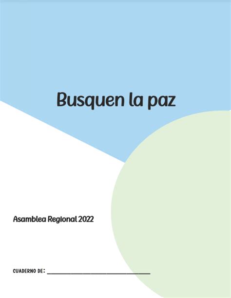 Asamblea Regional Busquen La Paz Cuaderno Imprimible I Shop Jw