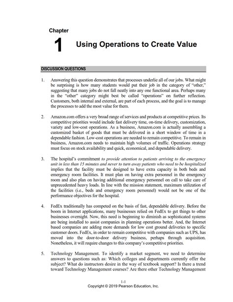 Operations Management Krajewski Solutions Manual 9th Edition