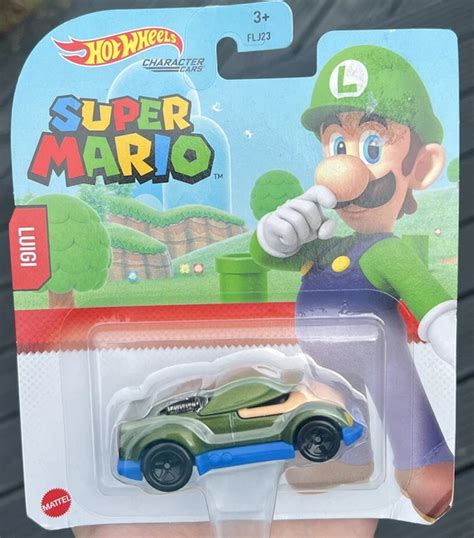 Luigi Hot Wheels Character Car Super Mario First Appearance New Eur Picclick It