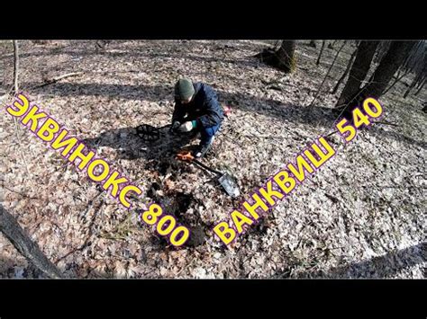 Весенний коп в весеннем лесу с Эквинокс 800 и Ванквиш 540! - YouTube