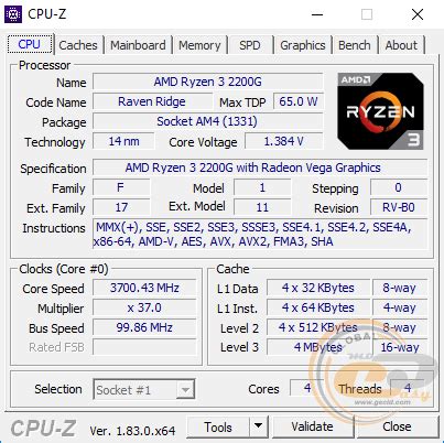 Обзор и тестирование процессора AMD Ryzen 3 2200G: удачный симбиоз ...