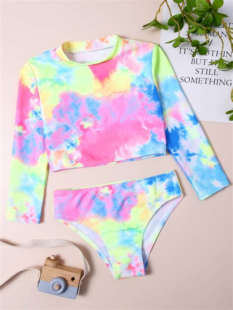 Girls Tie Dye Bikini Swimsuit