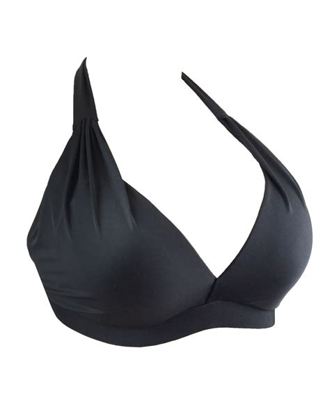 Μαγιό σουτιέν Rock Club Μαύρο τοπ Bikini Μεγάλο στήθος Cup E lingerie shop gr