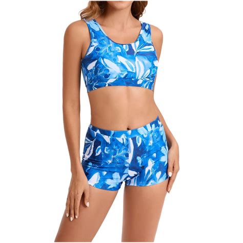 Royal Blue Slip Micro Bikini Sets For Women Graphic Beach Match Lounge