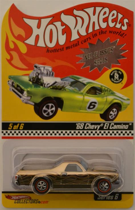 HWCA 68 Chevy El Camino Bronze 5 Of 6 Hot Wheels Red Line Club RLC HW Neo Classics Series 1