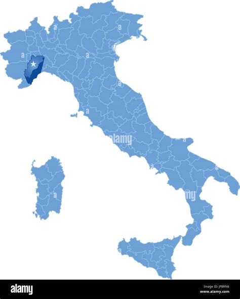 Map of Italy, Savona Stock Vector Image & Art - Alamy