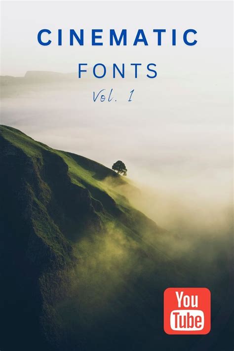 Best Free Cinematic Fonts Vol. 1 | Videography, Dslr video, Fonts