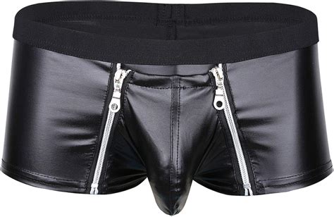 Amazon Luck Man Men Gay Panties Slip Homme Lingerie Jockstraps Zipper Open Pouch Boxer