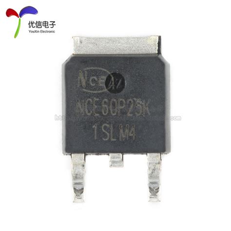 原装正品 Nce60p25k To 252 2 60v 25a P沟道 Mos场效应管芯片虎窝淘