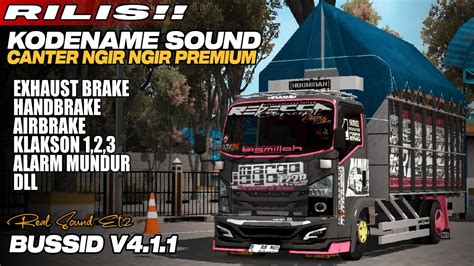 KODENAME SOUND CANTER NGIR NGIR PREMIUM V4 1 1 BUSSID V4 1 1 YouTube