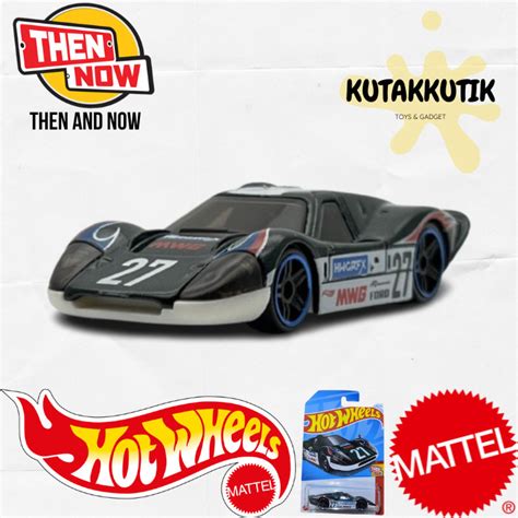 Putih Hitam Hot Wheels Classic Racing Car Ford Gt Mk Iv Black White Hwgrfx No Lot M