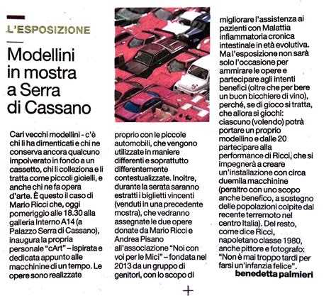 Modellini in mostra a Serra di Cassano – Cart Arte A Quattro Ruote