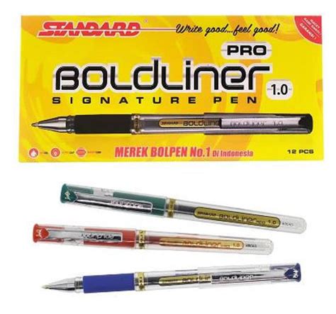 Standard Ballpoint Boldliner Pro Mm Biru