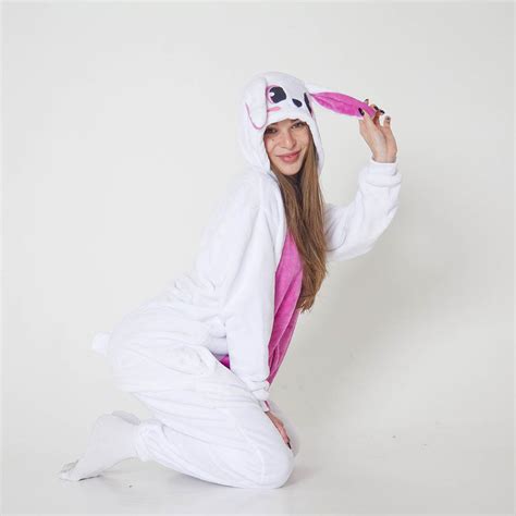 Зайка бело-розовый • Магазин Кигуруми