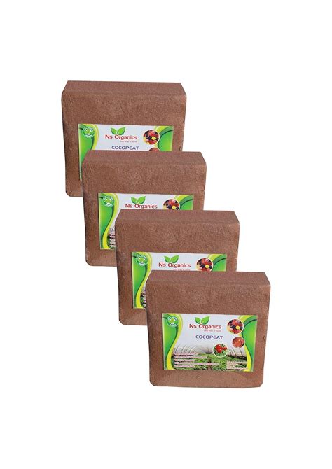 Ns Organics Cocopeat Kg Block Expands Upto Litres Of Powder