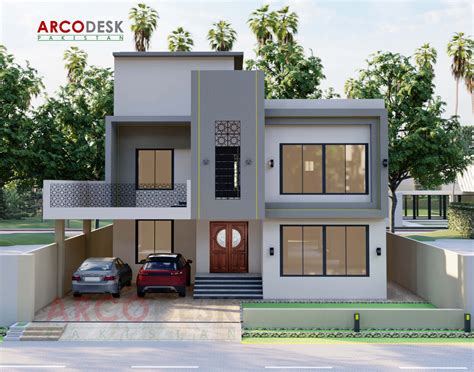 beautiful house elevation design  dha islamabad arcodesk pakistan
