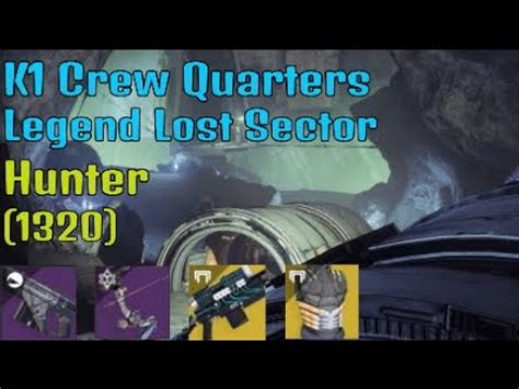 Destiny K Crew Quarters Legend Lost Sector Solo Flawless