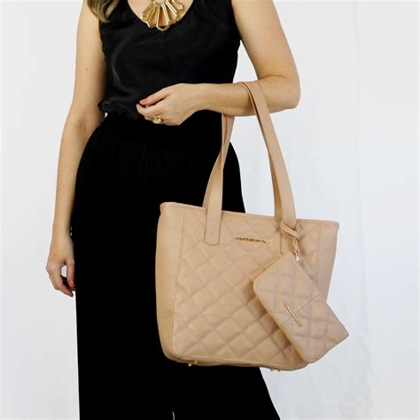 Bolsa Matelass Feminina Nude