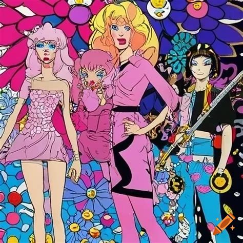 Artwork of jem and the holograms characters on Craiyon