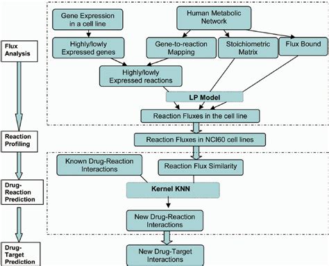 Flow Chart For Drug Target Prediction The 4 Stage Task Includes Flux