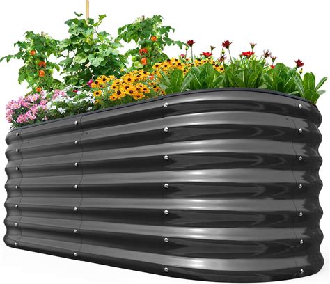 Btdvr 8ftl×4ftw×15fth Raised Garden Bed Outdoor For