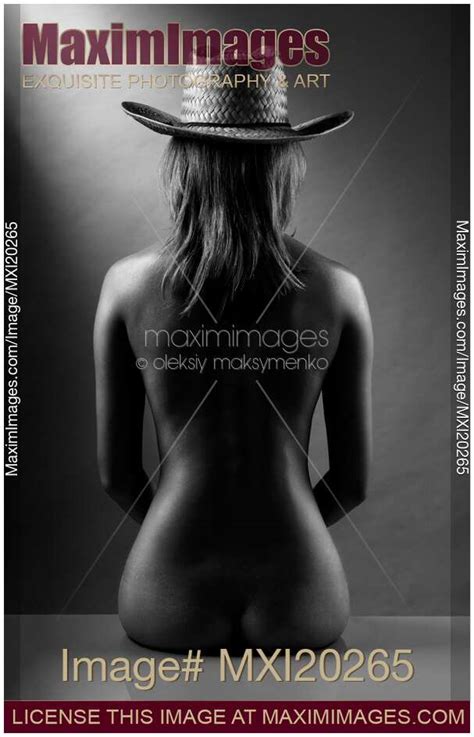 Photo Of Woman Nude Back Black And White Stock Image MXI20265
