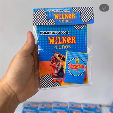 Livrinho De Colorir Personalizado Hot Wheels Elo