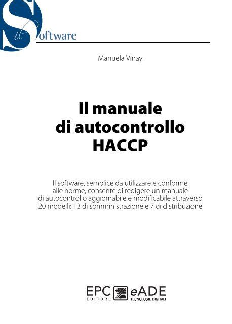 Il Manuale Di Autocontrollo Haccp Epc It