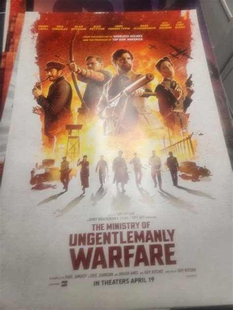 The Ministry Of Ungentlemanly Warfare Orig 27x40 D S Movie Poster Guy