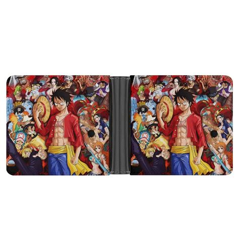 Anime One Piece Wallet For Men Purse Leather Bifold Wallet One Piece
