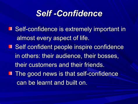building  confidence