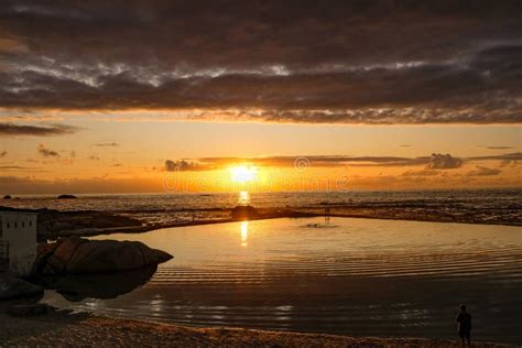 Tidal Pool In Camps Bay Stock Photo Image Of Rock Building 266167794