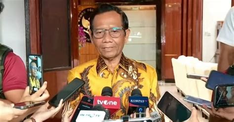 Mahfud Md Soal Uu Perampasan Aset Mandek Bulan Dpr Mau Apa