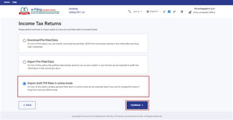 Offline Utility For ITRs User Manual Income Tax Department