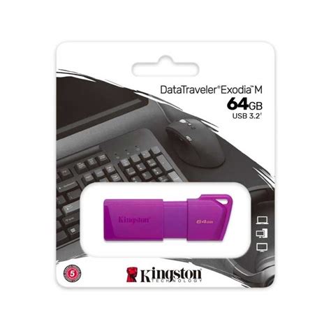 Memoria Usb Kingston De Gb Morado Neon Macro