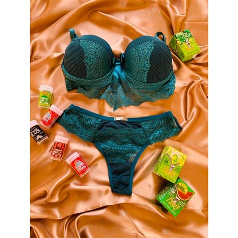 Conjunto Lingerie Calcinha E Sutia Tamanho G Shopee Brasil