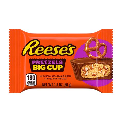 Reese S Big Cup Milk Chocolate Peanut Butter Cups With Pretzels