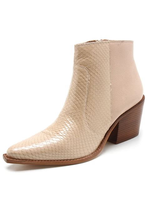 Bota Couro Jorge Bischoff Cobra Nude Compre Agora Dafiti Brasil