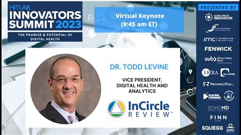 Hitlab Digital Health June Summit 2023 Dr Todd Levine Youtube