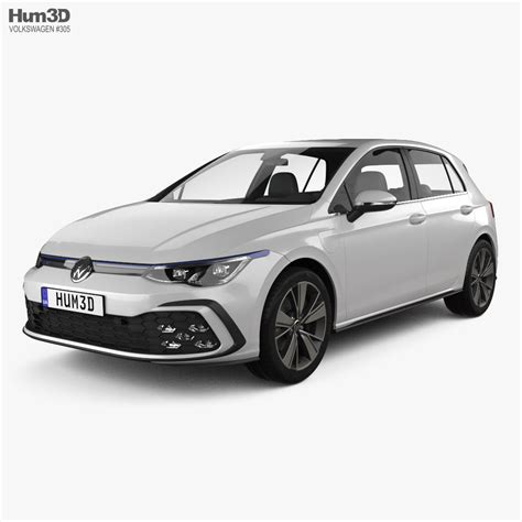 Volkswagen Golf GTE 5-door hatchback 2023 3D model - Download Hatchback ...