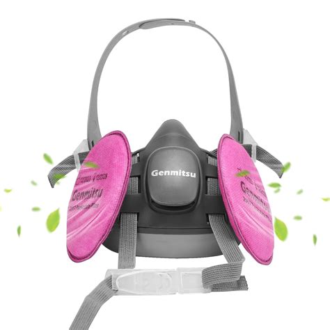 Genmitsu Half Face 6200 Respirator Mask - Reusable Face Mask Protection